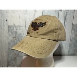 Maui Hawaii Dad Hat Adjustable Khaki Tan Embroidered